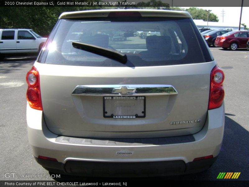 Gold Mist Metallic / Jet Black/Light Titanium 2010 Chevrolet Equinox LS