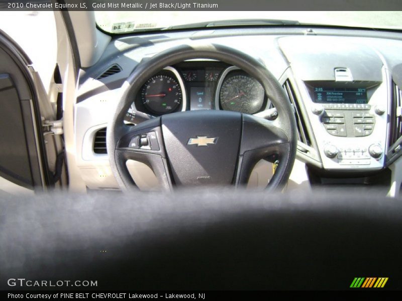 Gold Mist Metallic / Jet Black/Light Titanium 2010 Chevrolet Equinox LS