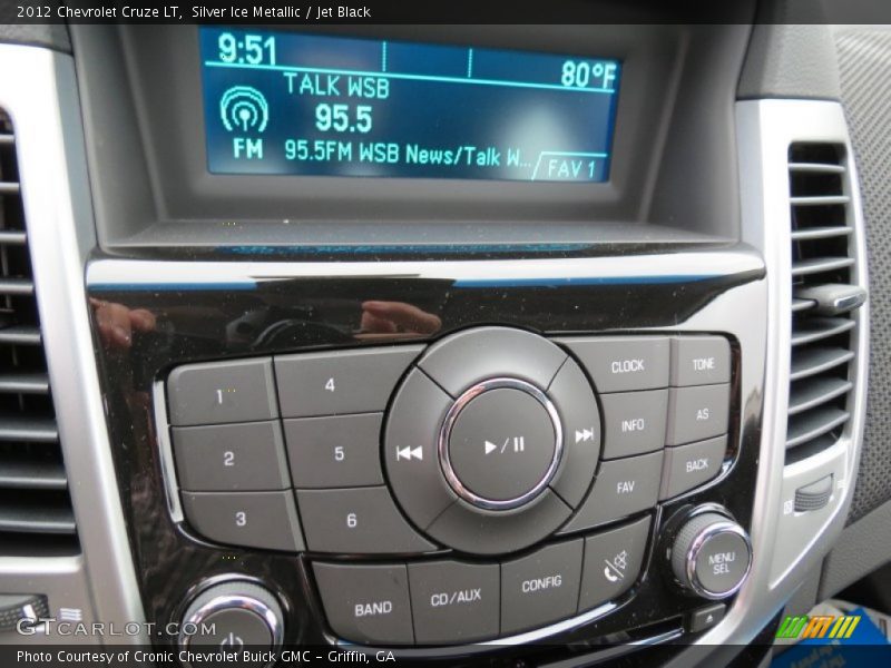 Silver Ice Metallic / Jet Black 2012 Chevrolet Cruze LT