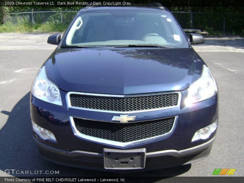 Dark Blue Metallic / Dark Gray/Light Gray 2009 Chevrolet Traverse LS