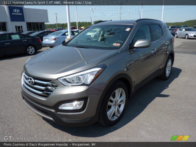 Mineral Gray / Gray 2013 Hyundai Santa Fe Sport 2.0T AWD