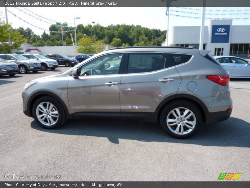 Mineral Gray / Gray 2013 Hyundai Santa Fe Sport 2.0T AWD