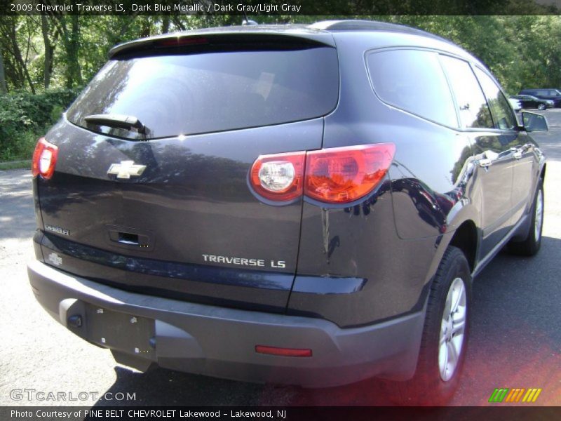 Dark Blue Metallic / Dark Gray/Light Gray 2009 Chevrolet Traverse LS