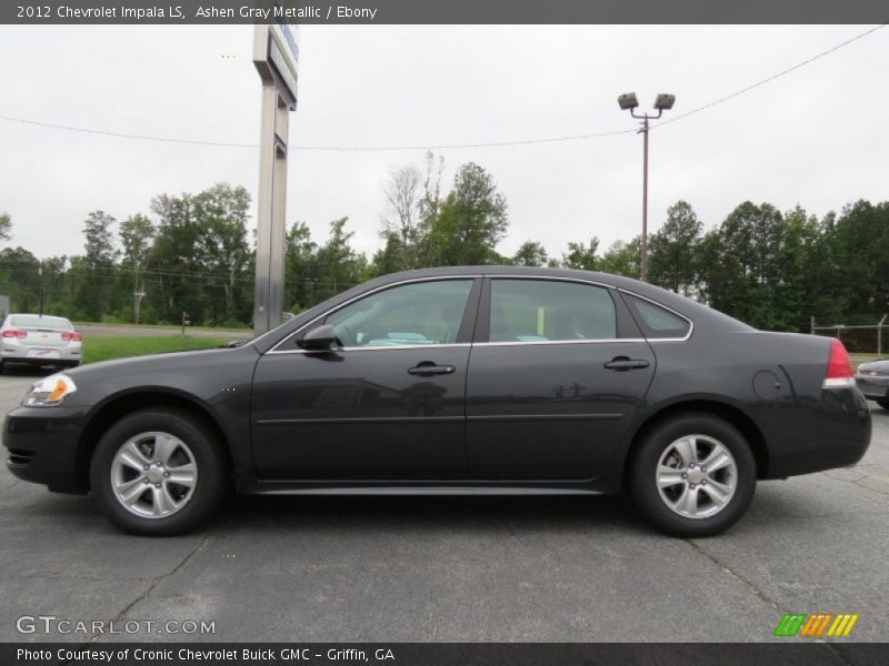 Ashen Gray Metallic / Ebony 2012 Chevrolet Impala LS