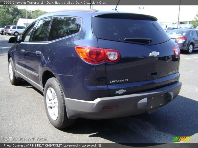 Dark Blue Metallic / Dark Gray/Light Gray 2009 Chevrolet Traverse LS