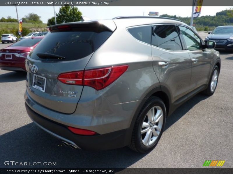 Mineral Gray / Gray 2013 Hyundai Santa Fe Sport 2.0T AWD