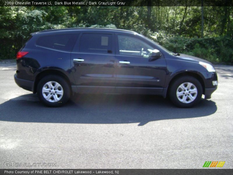 Dark Blue Metallic / Dark Gray/Light Gray 2009 Chevrolet Traverse LS