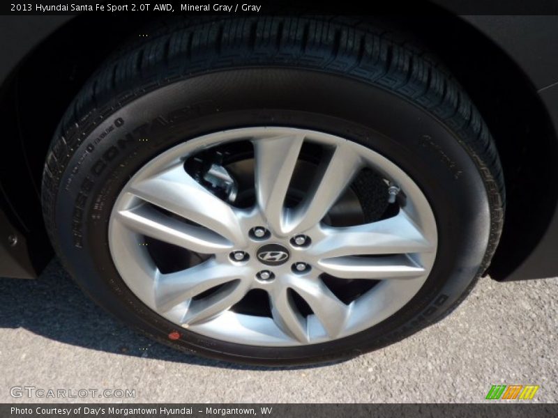 Mineral Gray / Gray 2013 Hyundai Santa Fe Sport 2.0T AWD