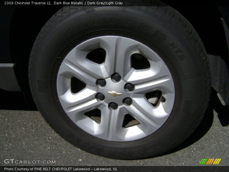 Dark Blue Metallic / Dark Gray/Light Gray 2009 Chevrolet Traverse LS