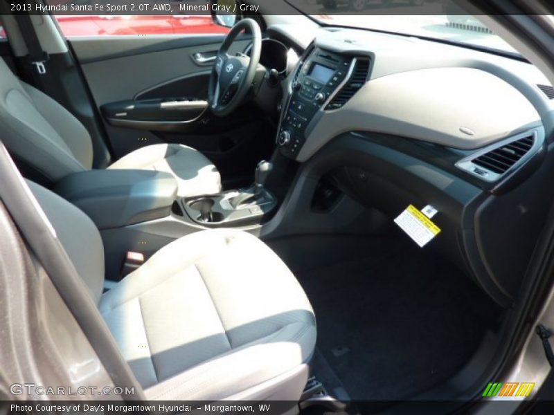 Mineral Gray / Gray 2013 Hyundai Santa Fe Sport 2.0T AWD