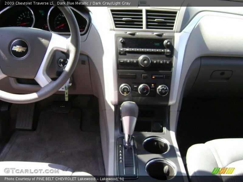 Dark Blue Metallic / Dark Gray/Light Gray 2009 Chevrolet Traverse LS