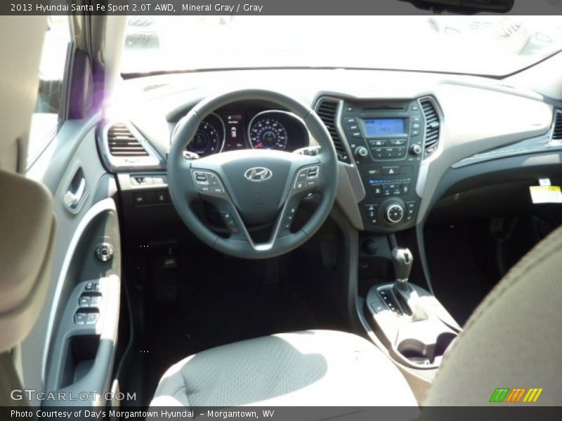 Mineral Gray / Gray 2013 Hyundai Santa Fe Sport 2.0T AWD