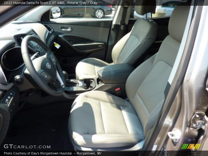 Mineral Gray / Gray 2013 Hyundai Santa Fe Sport 2.0T AWD