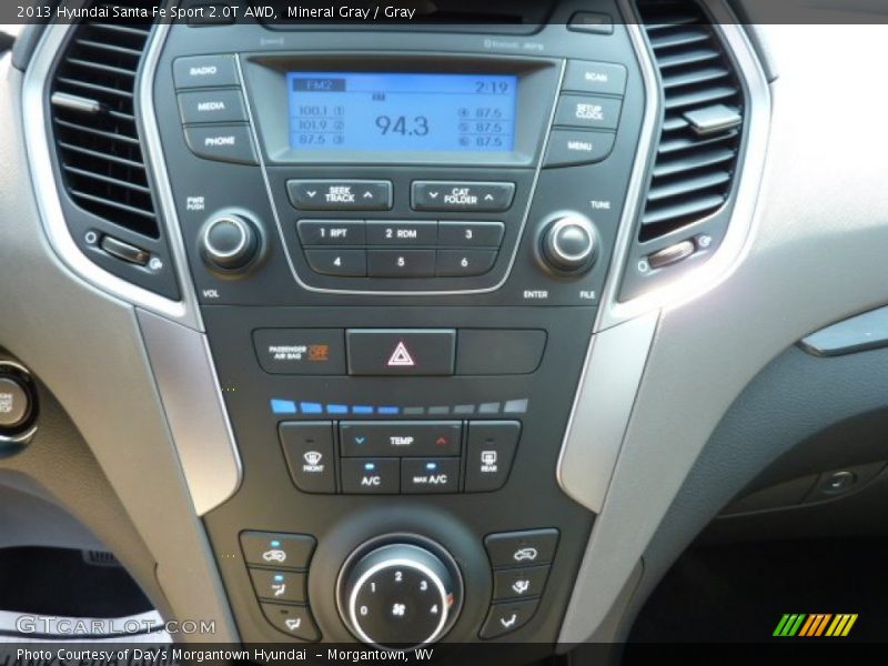 Mineral Gray / Gray 2013 Hyundai Santa Fe Sport 2.0T AWD