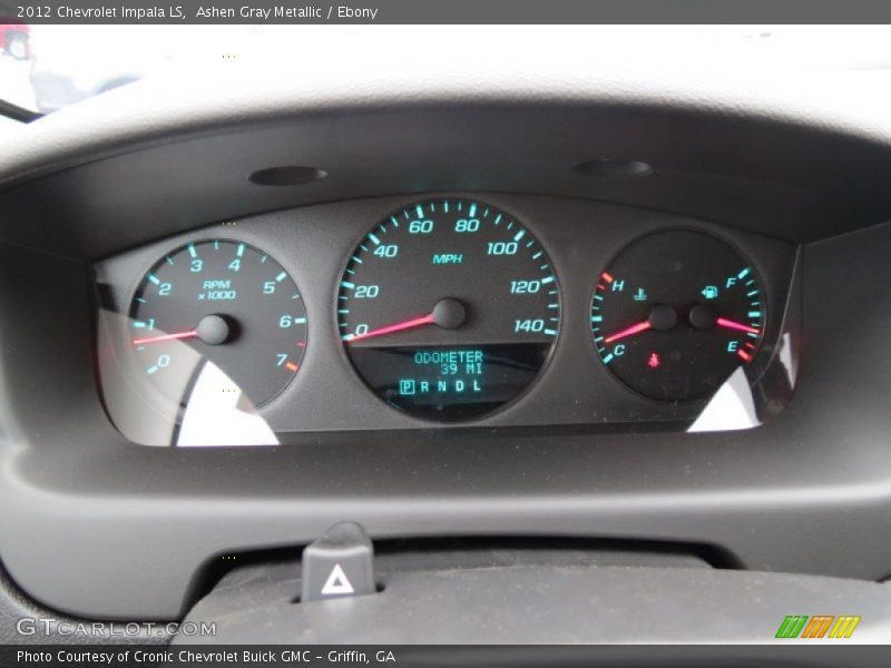 Ashen Gray Metallic / Ebony 2012 Chevrolet Impala LS