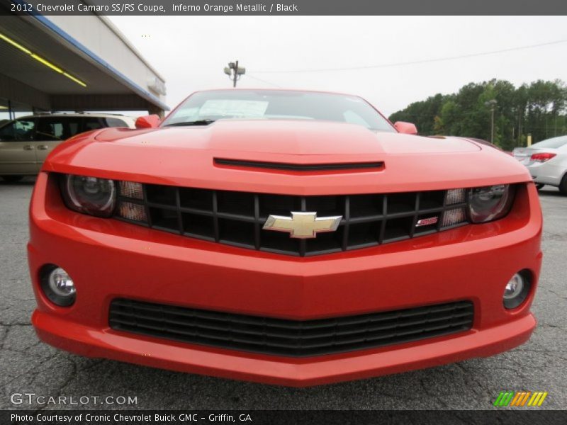 Inferno Orange Metallic / Black 2012 Chevrolet Camaro SS/RS Coupe