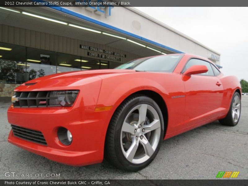 Inferno Orange Metallic / Black 2012 Chevrolet Camaro SS/RS Coupe