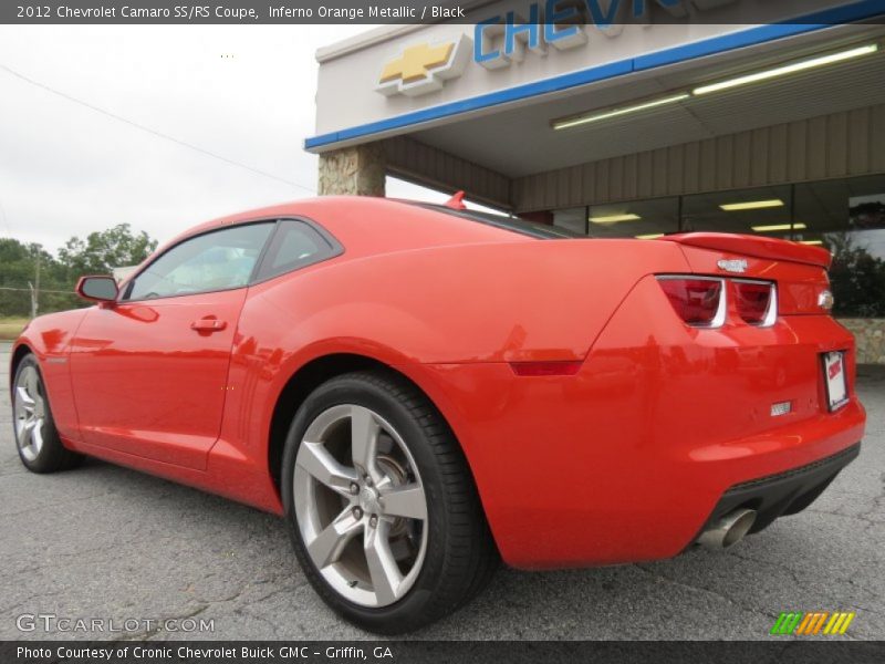 Inferno Orange Metallic / Black 2012 Chevrolet Camaro SS/RS Coupe