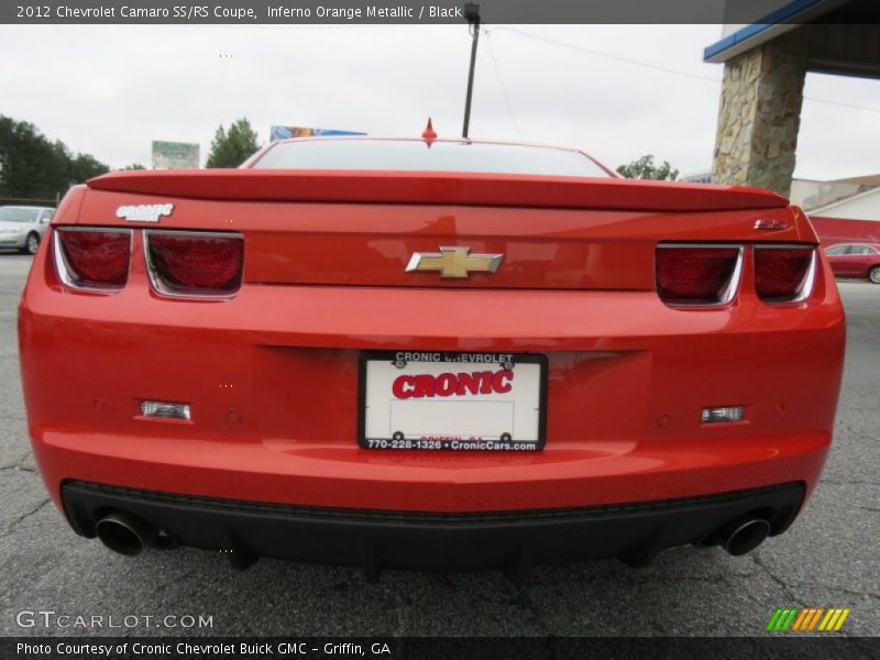 Inferno Orange Metallic / Black 2012 Chevrolet Camaro SS/RS Coupe