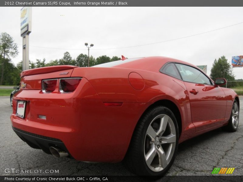 Inferno Orange Metallic / Black 2012 Chevrolet Camaro SS/RS Coupe