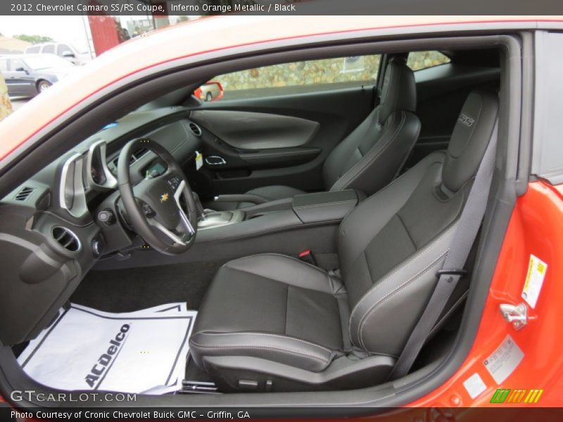 Inferno Orange Metallic / Black 2012 Chevrolet Camaro SS/RS Coupe