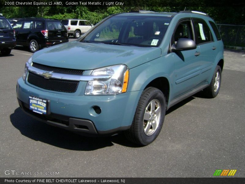 Golden Teal Metallic / Light Gray 2008 Chevrolet Equinox LS AWD