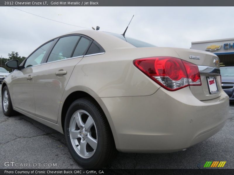 Gold Mist Metallic / Jet Black 2012 Chevrolet Cruze LT