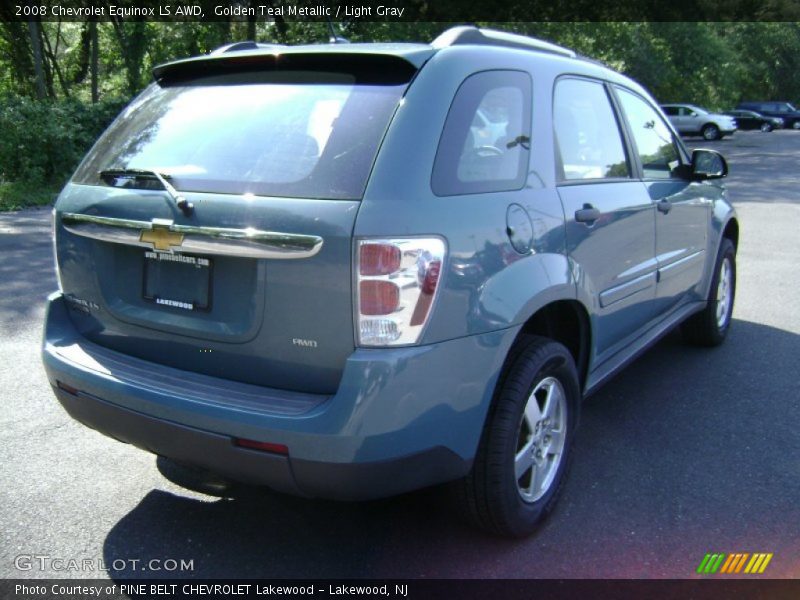 Golden Teal Metallic / Light Gray 2008 Chevrolet Equinox LS AWD