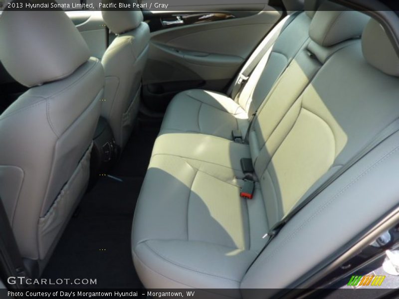 Pacific Blue Pearl / Gray 2013 Hyundai Sonata Limited