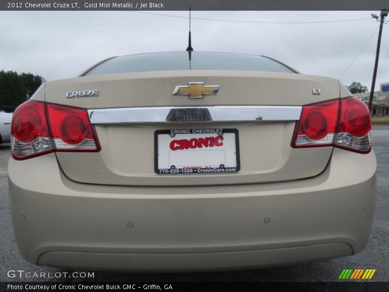 Gold Mist Metallic / Jet Black 2012 Chevrolet Cruze LT