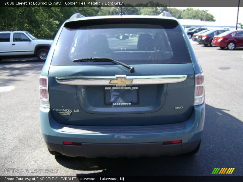 Golden Teal Metallic / Light Gray 2008 Chevrolet Equinox LS AWD