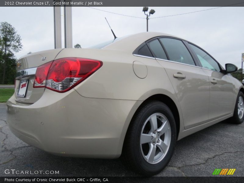 Gold Mist Metallic / Jet Black 2012 Chevrolet Cruze LT