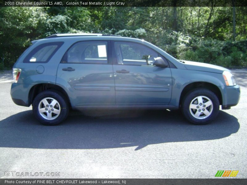 Golden Teal Metallic / Light Gray 2008 Chevrolet Equinox LS AWD