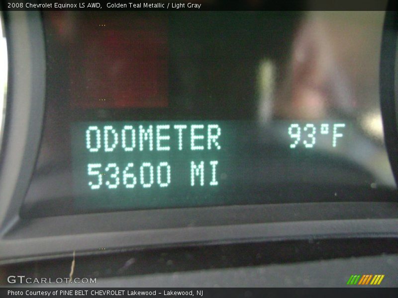 Golden Teal Metallic / Light Gray 2008 Chevrolet Equinox LS AWD