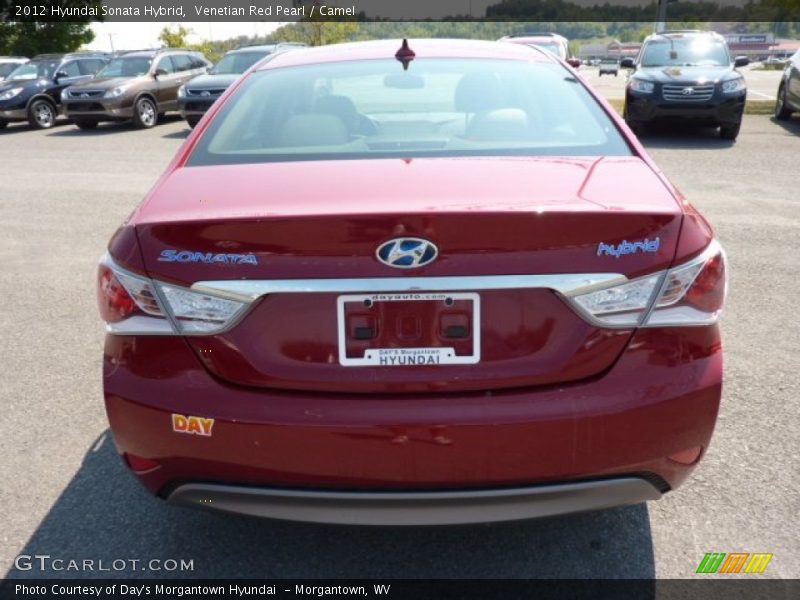 Venetian Red Pearl / Camel 2012 Hyundai Sonata Hybrid
