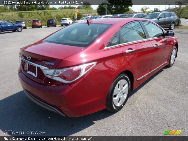 Venetian Red Pearl / Camel 2012 Hyundai Sonata Hybrid