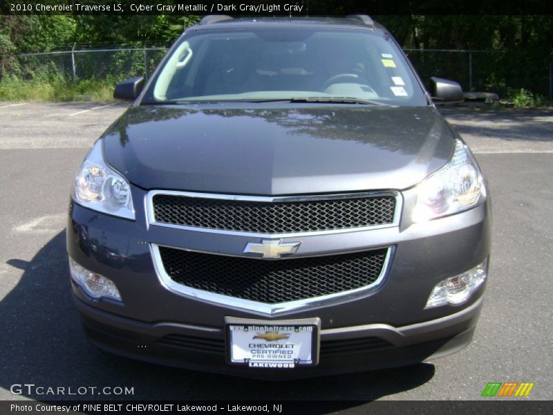 Cyber Gray Metallic / Dark Gray/Light Gray 2010 Chevrolet Traverse LS