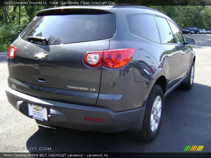 Cyber Gray Metallic / Dark Gray/Light Gray 2010 Chevrolet Traverse LS