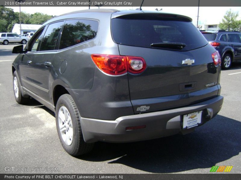 Cyber Gray Metallic / Dark Gray/Light Gray 2010 Chevrolet Traverse LS