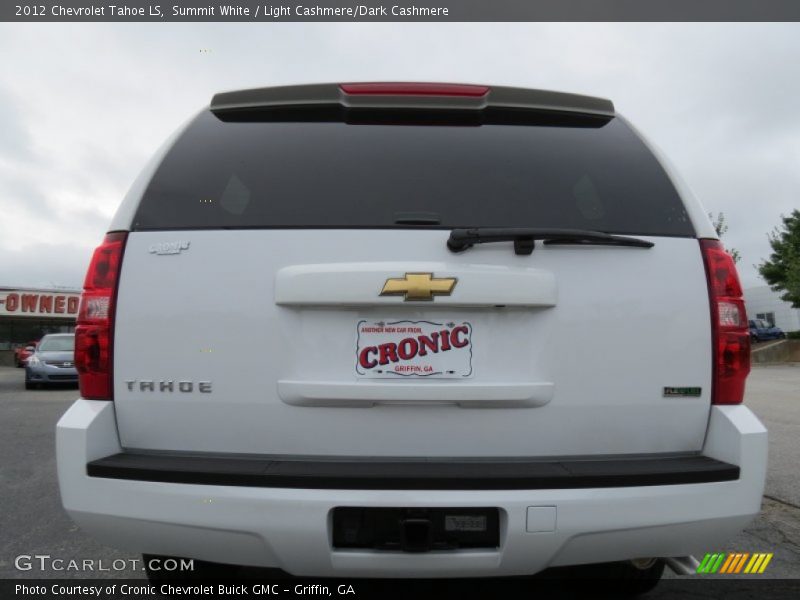 Summit White / Light Cashmere/Dark Cashmere 2012 Chevrolet Tahoe LS
