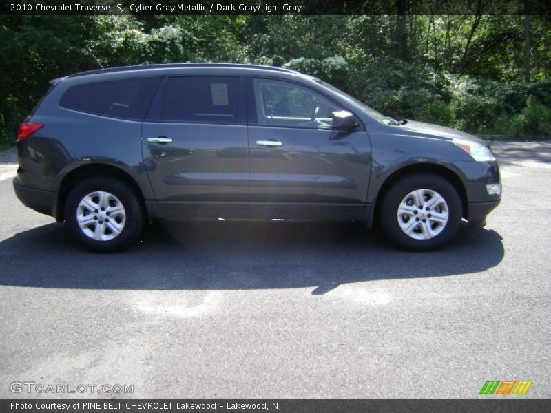 Cyber Gray Metallic / Dark Gray/Light Gray 2010 Chevrolet Traverse LS