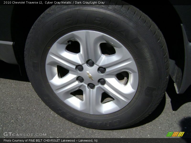 Cyber Gray Metallic / Dark Gray/Light Gray 2010 Chevrolet Traverse LS
