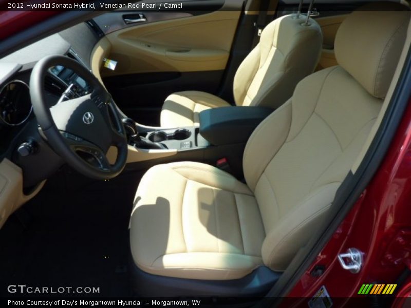 Venetian Red Pearl / Camel 2012 Hyundai Sonata Hybrid