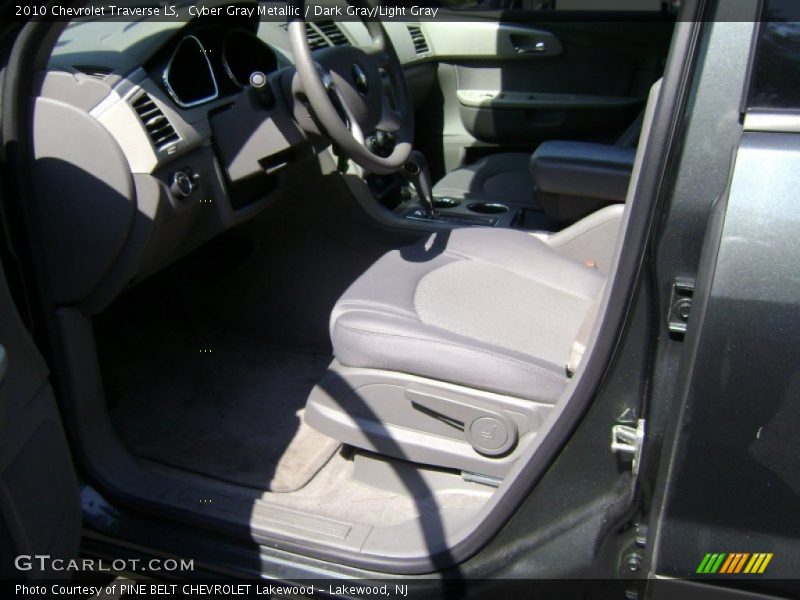Cyber Gray Metallic / Dark Gray/Light Gray 2010 Chevrolet Traverse LS