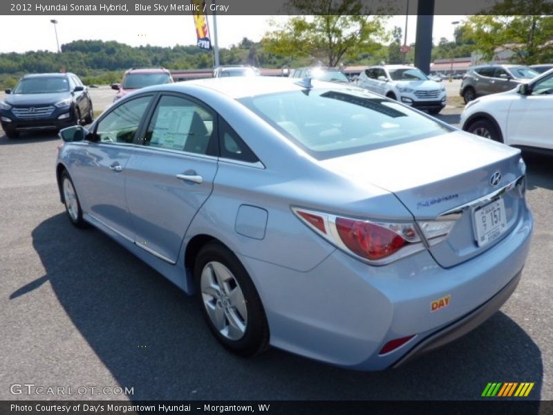 Blue Sky Metallic / Gray 2012 Hyundai Sonata Hybrid