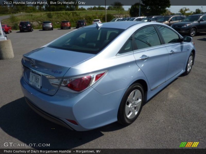 Blue Sky Metallic / Gray 2012 Hyundai Sonata Hybrid