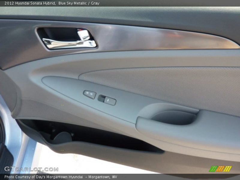 Blue Sky Metallic / Gray 2012 Hyundai Sonata Hybrid