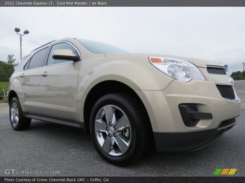 Gold Mist Metallic / Jet Black 2012 Chevrolet Equinox LT