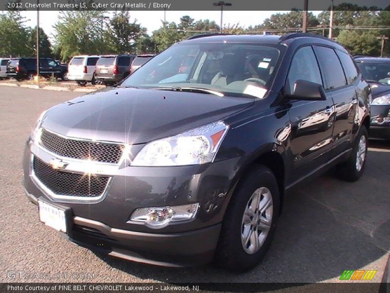 Cyber Gray Metallic / Ebony 2012 Chevrolet Traverse LS