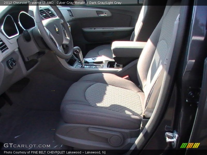 Cyber Gray Metallic / Dark Gray/Light Gray 2012 Chevrolet Traverse LS AWD